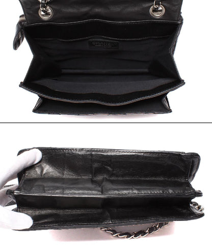 CHANEL チェーンショルダーバッグ 2.55 スムーズレザー シルバー金具 肩掛け マトラッセ レディース シャネル