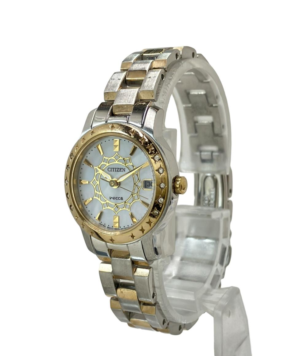 CITIZEN 腕時計 wicca ウィッカ ソーラー シェル E011-S049270 レディース シチズン