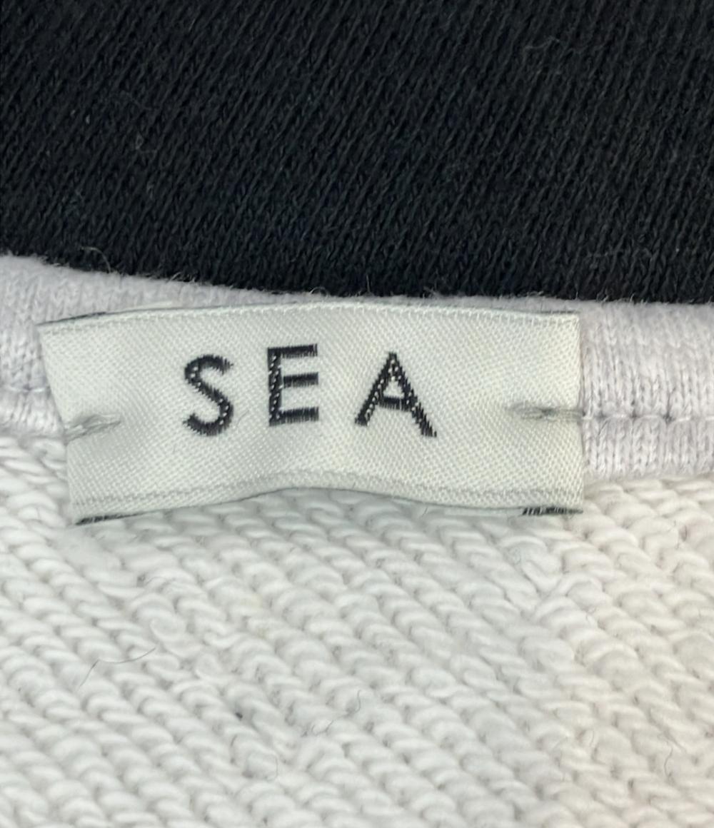 SEA スウェット 長袖 ハーフジップ SEA SPORTS BICOLOR HALF-ZIP PULLOVER 110706218 レディース SIZE FREE (M) シー