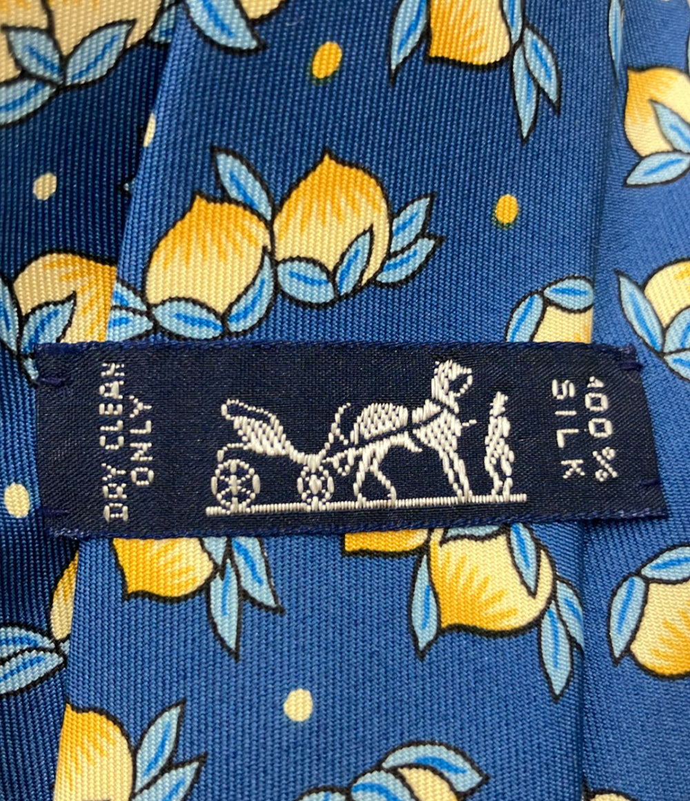 美品 HERMES ネクタイ シルク 100% メンズ エルメス