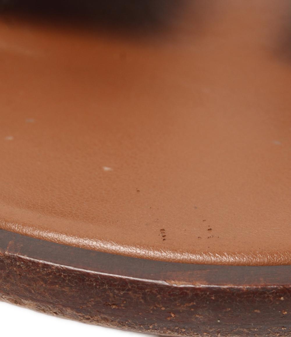 HERMES フラットサンダル イズミール サンダル Hロゴ 41141ZH メンズ エルメス