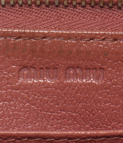 Miu Miu ラウンドファスナー長財布 5M0506 レディース ミュウ ミュウ