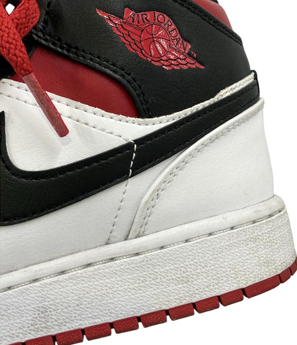Air Jordan NIKE ハイカットスニーカー GS エアジョーダン1 ミッド DQ8423-106 レディース SIZE 25.0 エアジョーダン ナイキ