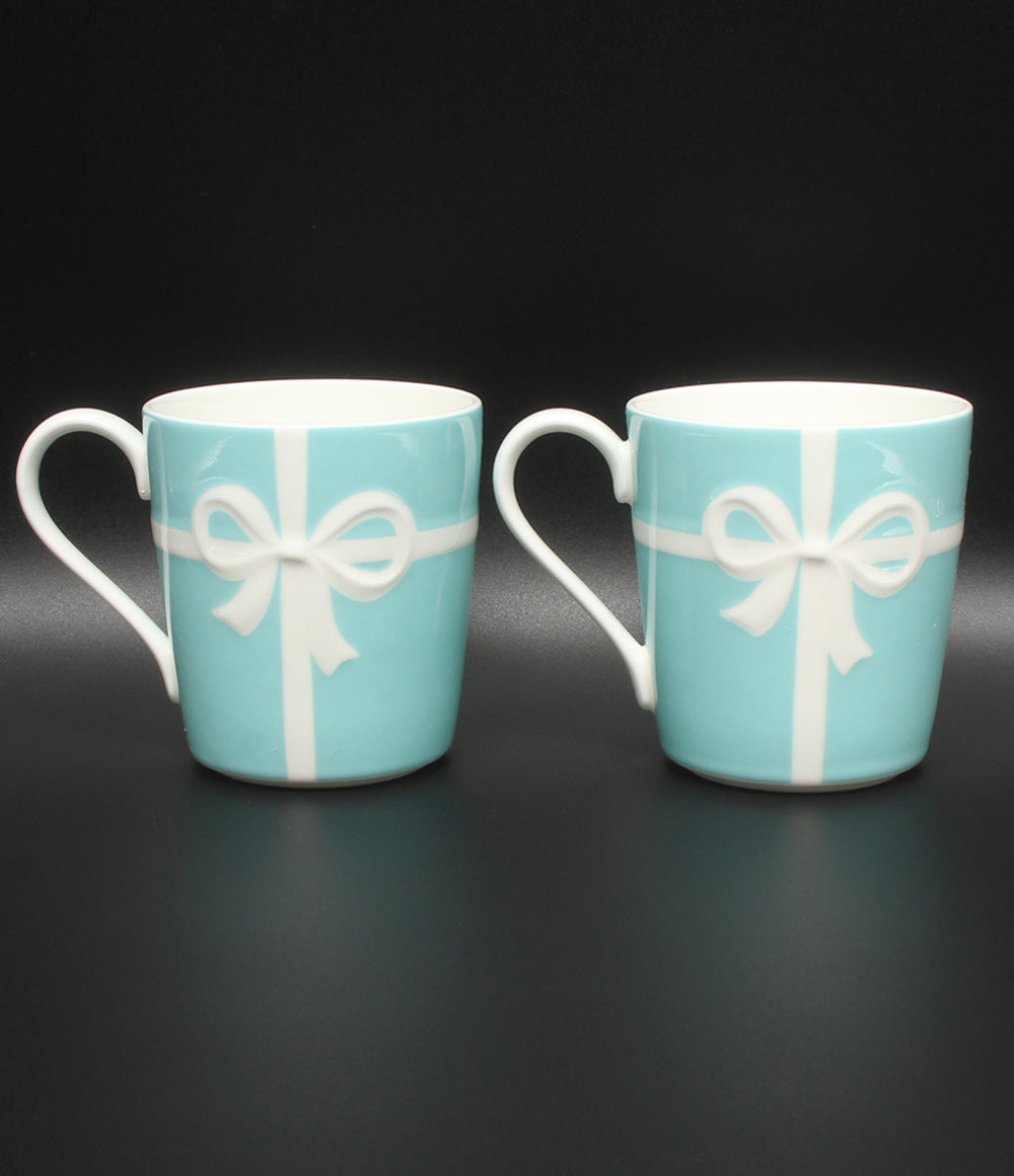 美品 Tiffany & Co. マグカップ 2点セット ペア ブルーボックス ティファニー