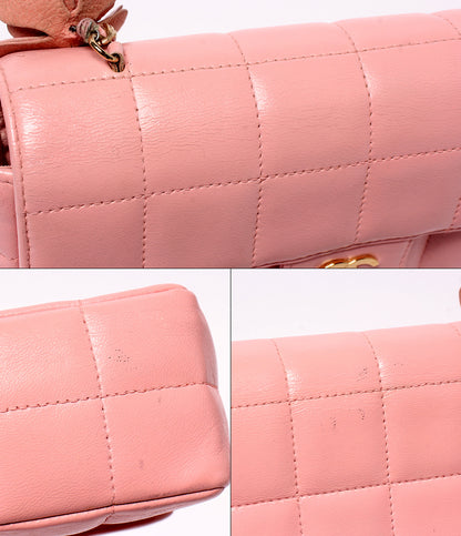 CHANEL チェーンショルダーバッグ 斜め掛け ゴールド金具 8番台 チョコバー レディース シャネル