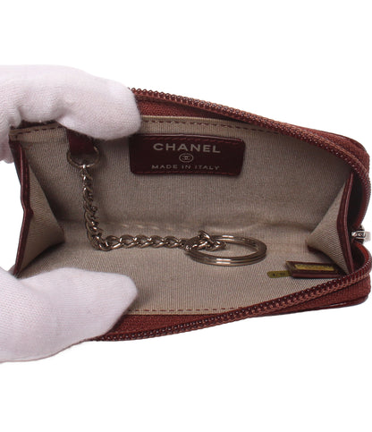 CHANEL コインケース キーリング付き 18番台 シルバー金具 レディース シャネル