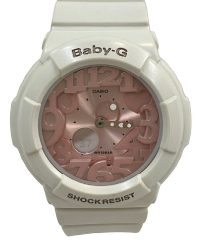 美品 CASIO 腕時計 Baby-G クオーツ ピンク BGA-131 レディース カシオ