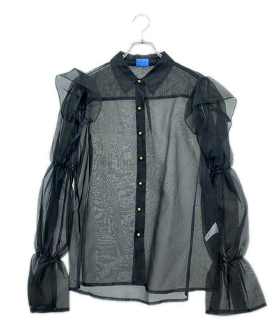macgraw 長袖 シルク シアーブラウス レディース SIZE 42 (L) マックグロー