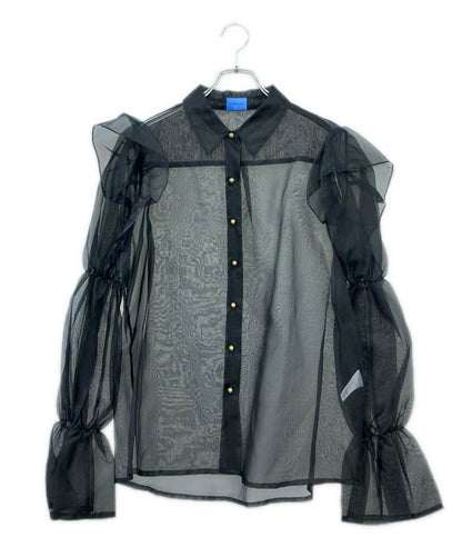 macgraw 長袖 シルク シアーブラウス レディース SIZE 42 (L) マックグロー
