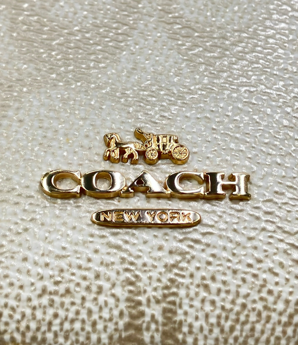 美品 COACH ショルダーバッグ 斜め掛け スマホショルダー シグネチャー レディース コーチ