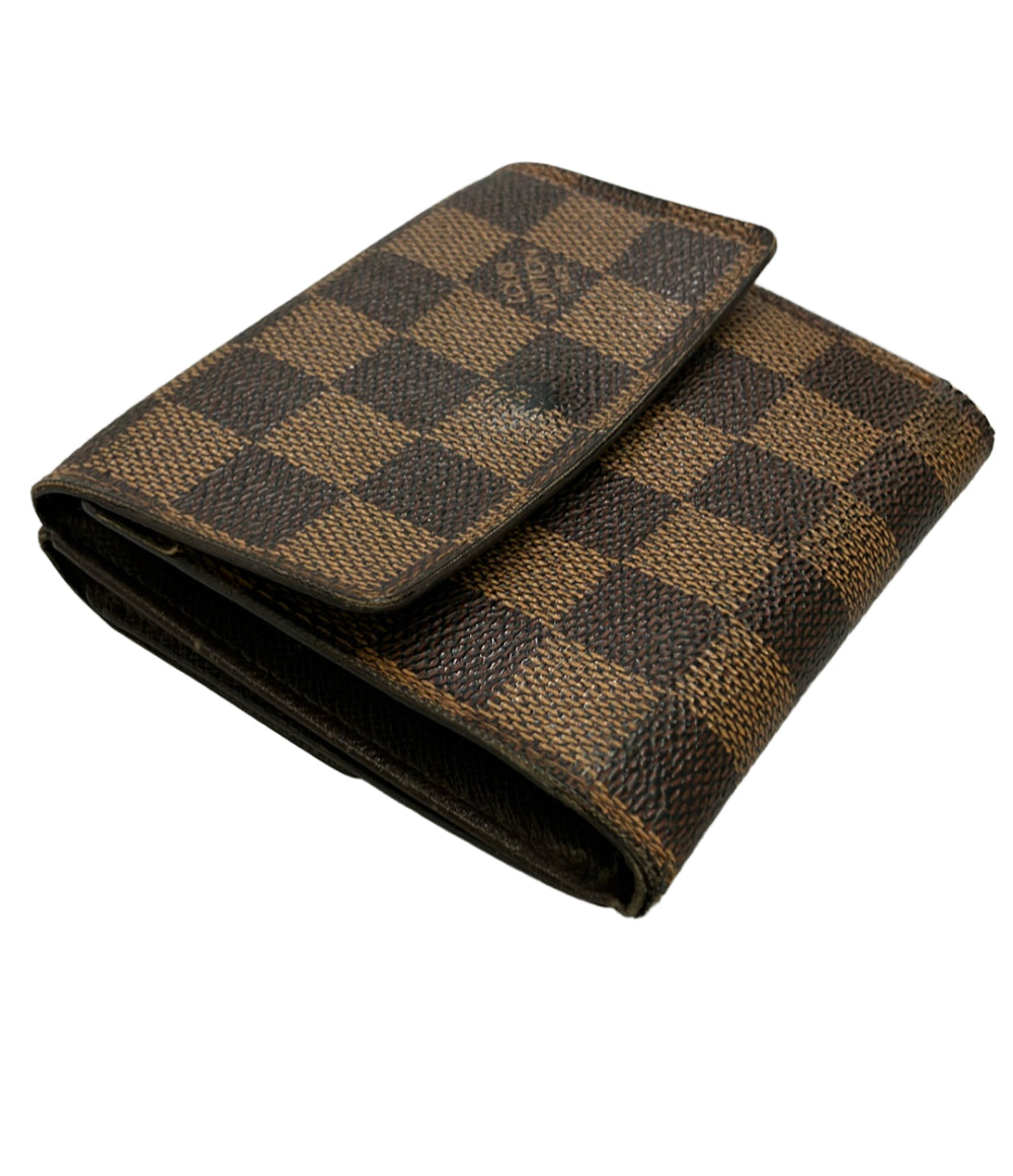 LOUIS VUITTON Wホック 二つ折り財布 ポルトフォイユ エリーズ ダミエ N61654 メンズ レディース ルイ・ヴィトン
