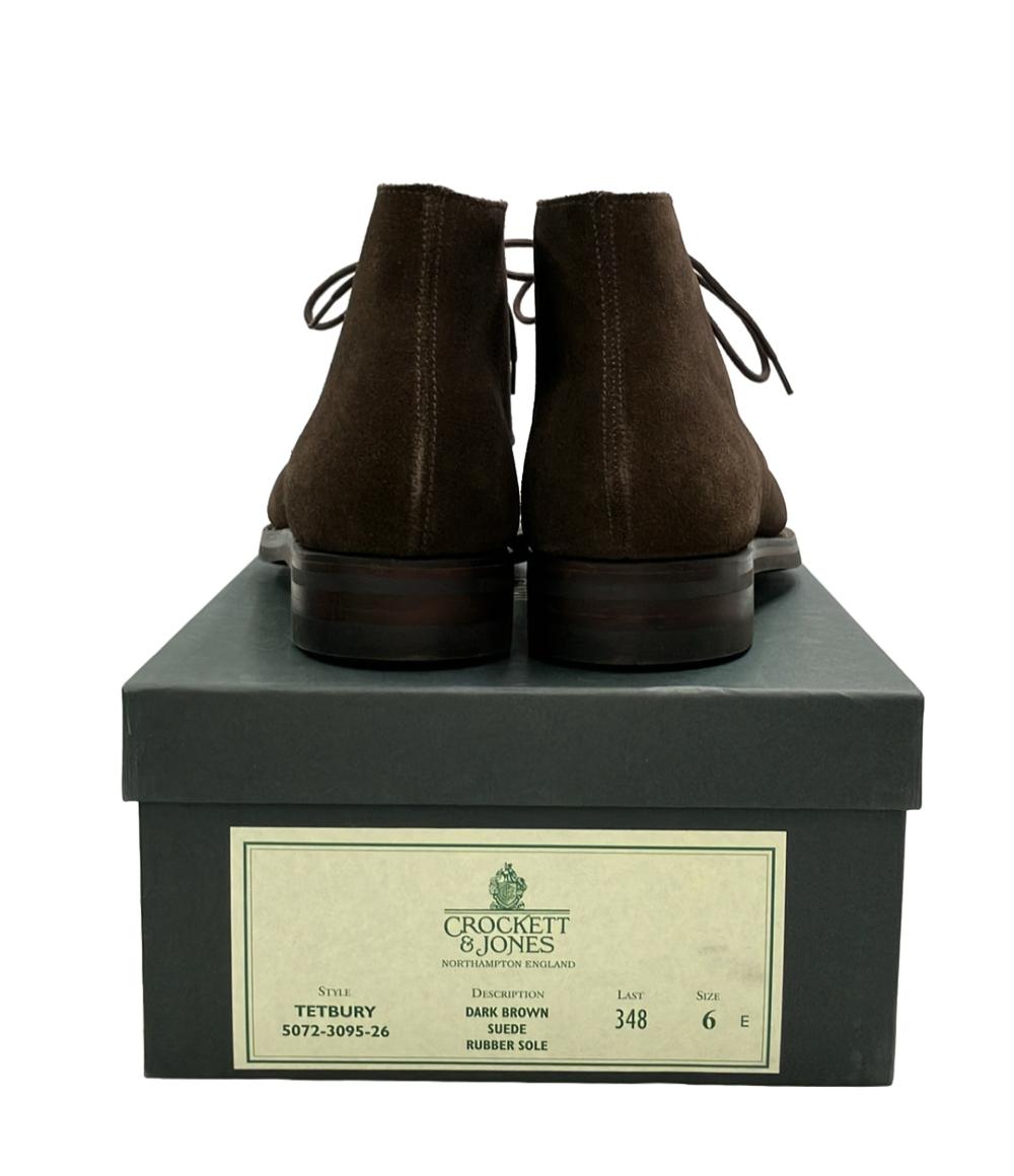 美品 CROCKETT&JONES デザートブーツ ショートブーツ TETBURY 5072-3095-26 メンズ SIZE 6 (24.5cm) クロケットアンドジョーンズ