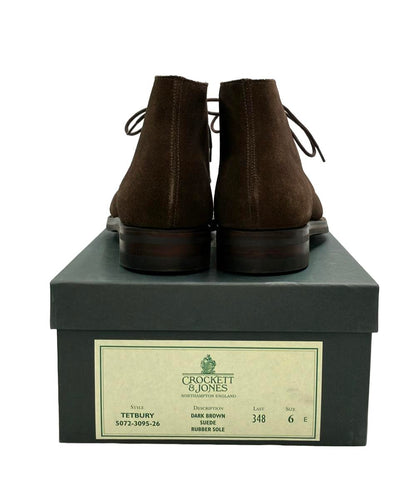 美品 CROCKETT&JONES デザートブーツ ショートブーツ TETBURY 5072-3095-26 メンズ SIZE 6 (24.5cm) クロケットアンドジョーンズ