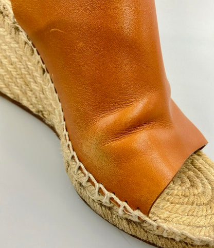 CELINE レザーエスパドリーユウェッジサンダル レディース SIZE 37 (24cm) セリーヌ