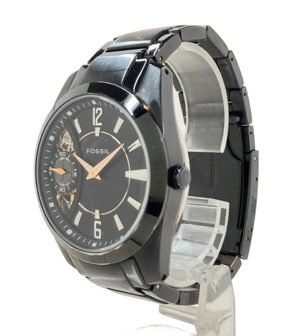 FOSSIL 腕時計 クオーツ 自動巻き ブラック メンズ フォッシル