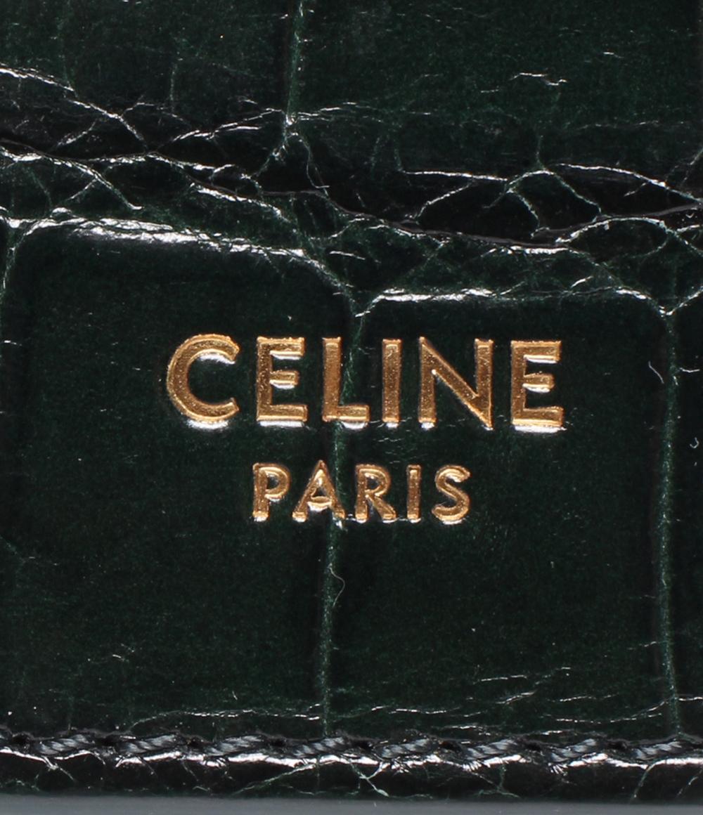 セリーヌ コインケース カードケース クロコ ユニセックス CELINE