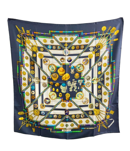 美品 HERMES スカーフ シルク100% カレ90 Petite main レディース エルメス