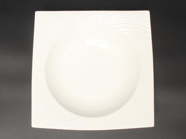 美品 WEDGWOOD スクエアボウル パスタプレート 皿 24cm エスリアル ETHEREAL ウエッジウッド