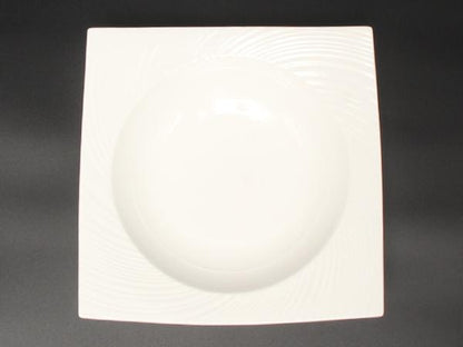 美品 WEDGWOOD スクエアボウル パスタプレート 皿 24cm エスリアル ETHEREAL ウエッジウッド