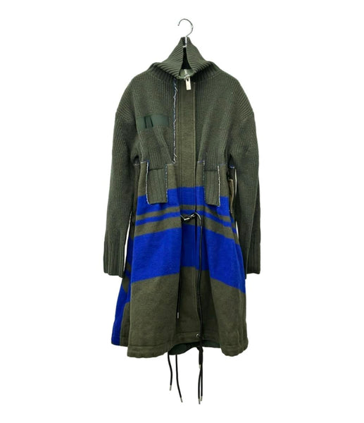 (美品) sacai ウールニットコート size1 sacai サカイ ウールニット中綿ピーコート ニットジャケット 楽天市場