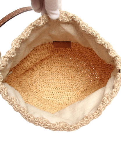 美品 ロエベ ショルダーバッグ 斜め掛け かごバッグ レディース LOEWE
