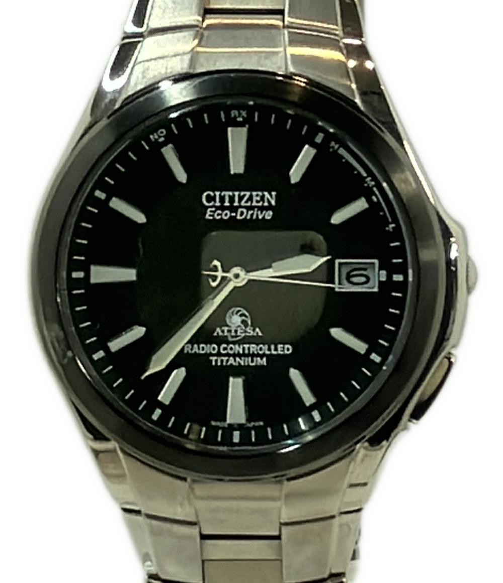 CITIZEN 腕時計 アテッサ ATTESA ソーラー ブラック H410-T006043 メンズ シチズン
