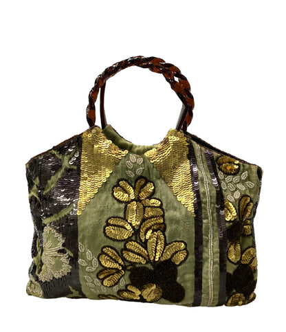 美品 JAMIN PUECH ハンドバッグ ビーズバッグ レディース ジャマンピュエッシュ