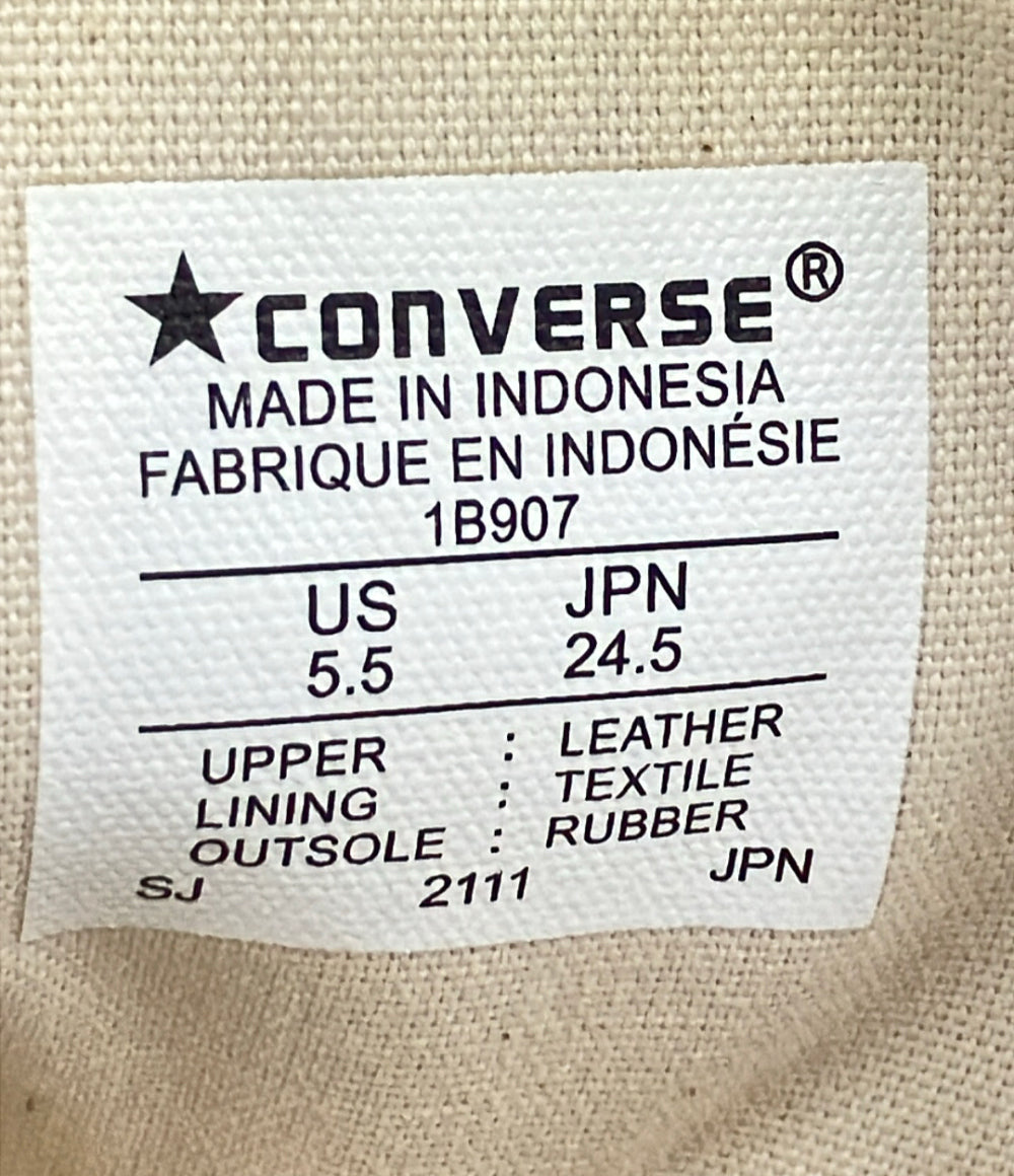 美品 CONVERSE ハイカットスニーカー レザーオールスター HI 1B907 レディース SIZE 24.5 (L) コンバース