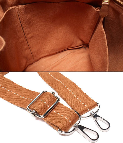 HERMES 2WAYトートバッグ ショルダーバッグ 肩掛け □M刻印 シルバー金具 キャラバンホリゾンタルMM レディース エルメス