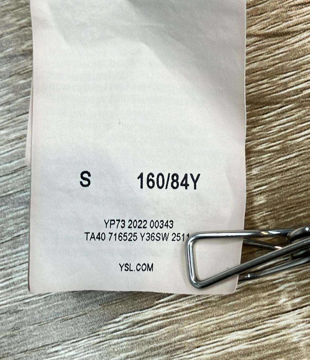 SAINT LAURENT 長袖スウェット グレージュ ショート丈 716525 レディース SIZE S サンローラン