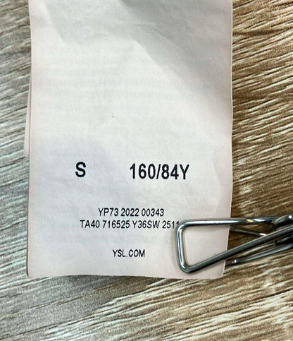 SAINT LAURENT 長袖スウェット グレージュ ショート丈 716525 レディース SIZE S サンローラン