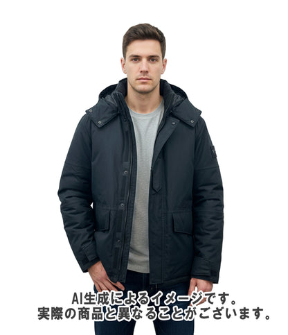 STONE ISLAND フーデッドブルゾン 中綿ジャケット スナップボタン ダブルジップ 23AW 7915420f1 メンズ SIZE M ストーンアイランド