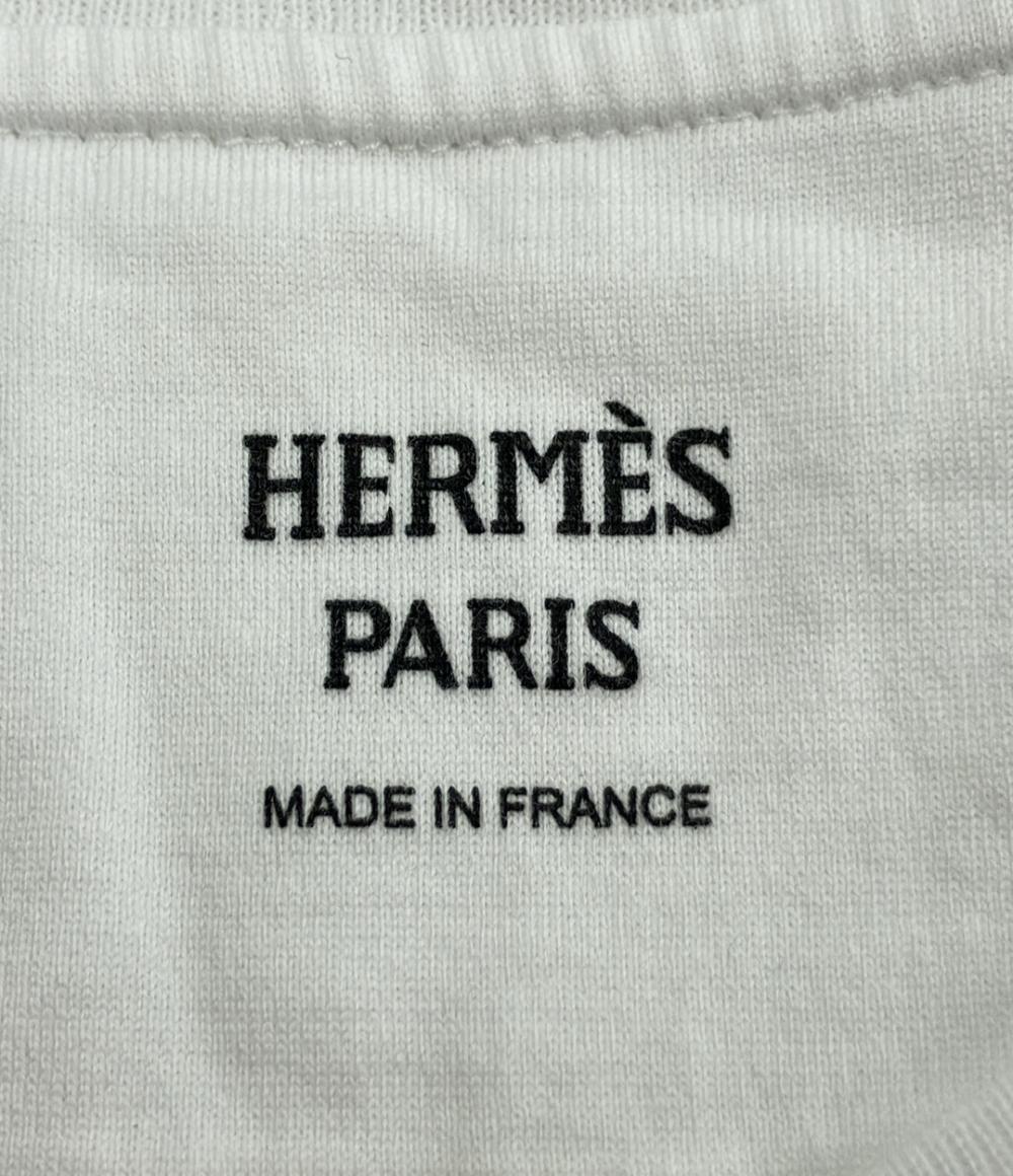 美品 エルメス 半袖Tシャツ シェーヌダンクル刺繍 レディース SIZE 36 (S) HERMES