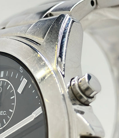 SEIKO 腕時計 クオーツ ブラック 7T92-0DM0 メンズ セイコー