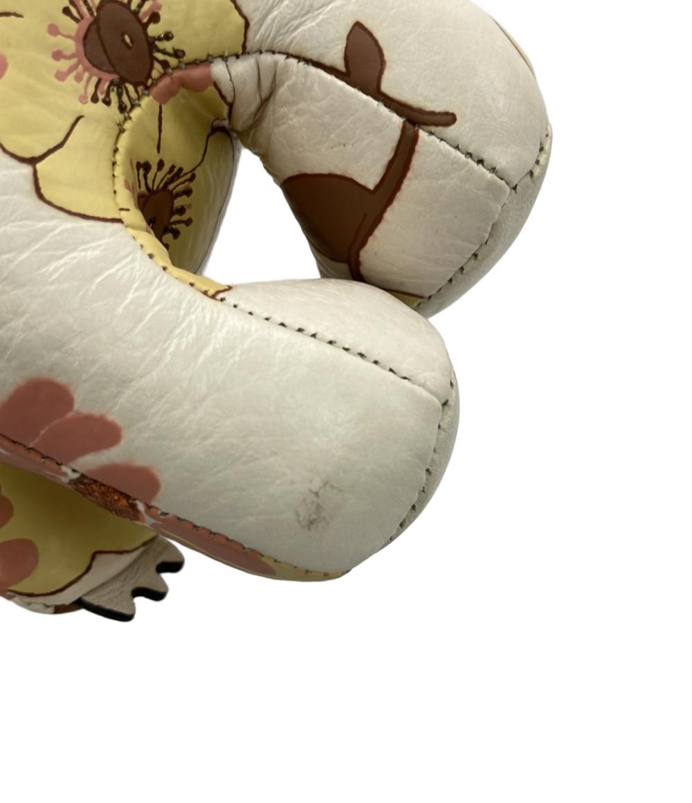 コーチ キーホルダー キーリング バッグチャーム フローラルクラスタープリント キャンバス レザー CH854 レディース COACH