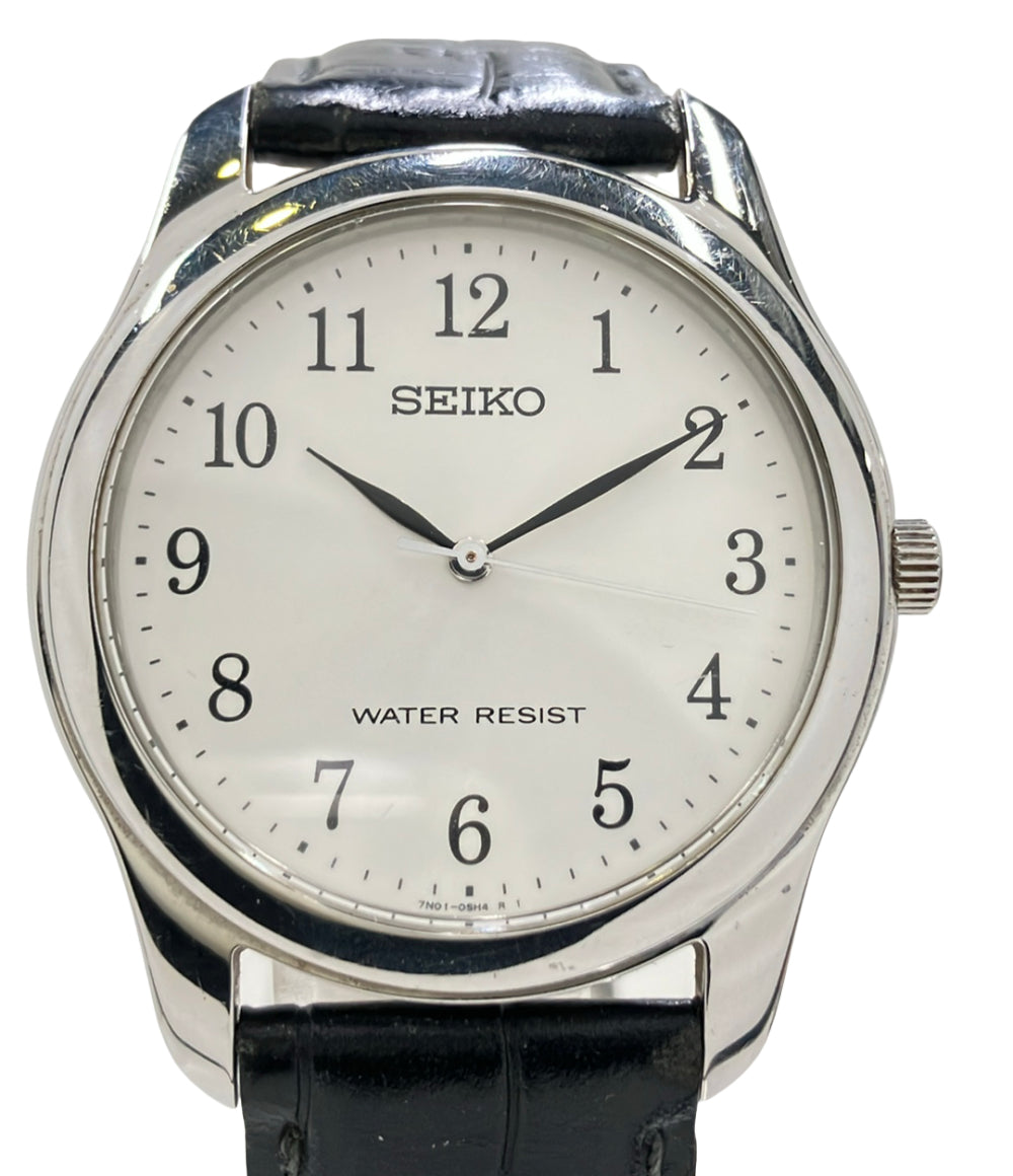 SEIKO 腕時計 クオーツ シルバー 7N01-0EF0 メンズ セイコー