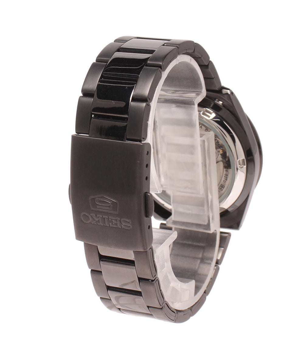美品 SEIKO 腕時計 セイコー5 自動巻き ブラック 7S26-02T0 メンズ セイコー
