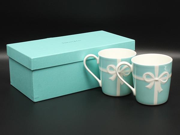 美品 TIFFANY&Co. マグカップ 2点セット ペア ブルーボックス ティファニー