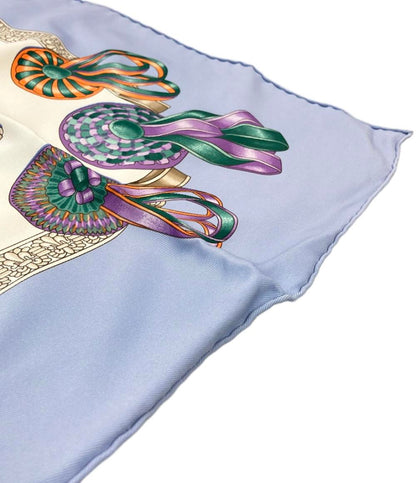 HERMES スカーフ カレ70 シルク 100% LES RUBANS DU CHEVAL レディース エルメス