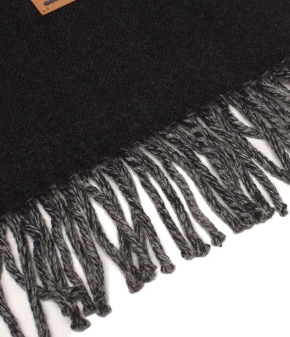 美品 LOUIS VUITTON マフラー エシャルプ シティアルプス ロゴワッペン M71096 メンズ レディース ルイ・ヴィトン