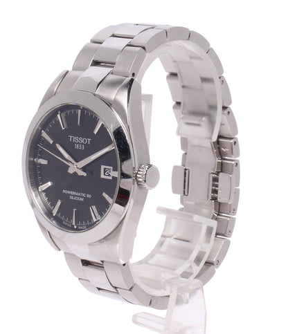 TISSOT 腕時計 ジェントルマン パワーマティック80 自動巻き ブラック T127407A メンズ ティソ