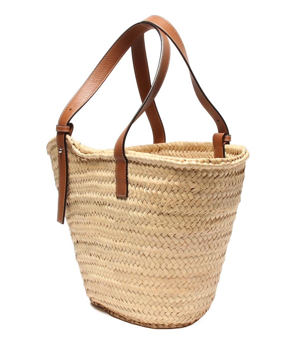 ロエベ かごバッグ ショルダーバッグ 肩掛け バスケットバッグ ヤシの葉&カーフ レディース LOEWE