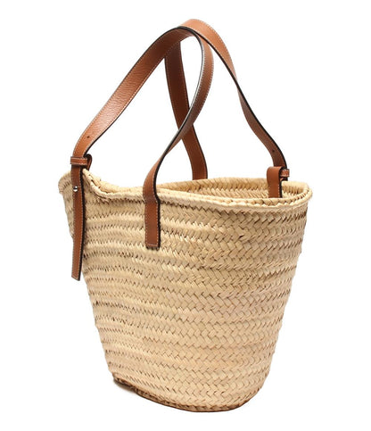 ロエベ かごバッグ ショルダーバッグ 肩掛け バスケットバッグ ヤシの葉&カーフ レディース LOEWE