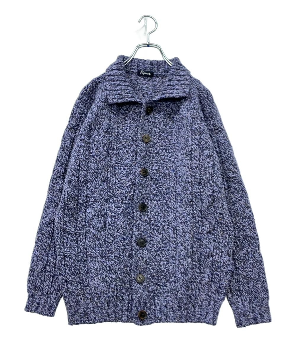 PAPAS PLUS カーディガン 襟付き DO40CKJM006 メンズ SIZE M PAPAS PLUS