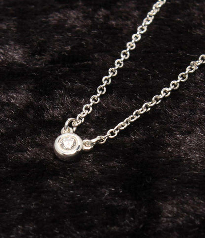 美品 ティファニー ネックレス SV925 バイザヤード 1Pダイヤ レディース TIFFANY&Co.