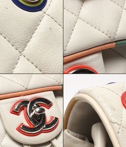 CHANEL リュック バックパック シルバー金具 マトラッセ シングルフラップ 23番台 ラムスキン レディース シャネル