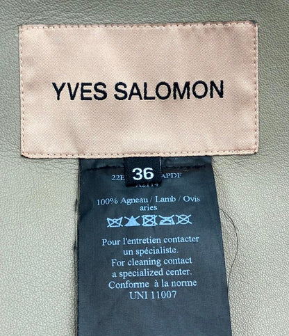 イヴサロモン スエードコート ラムレザー レディース SIZE 36 (S) YVES SALOMON