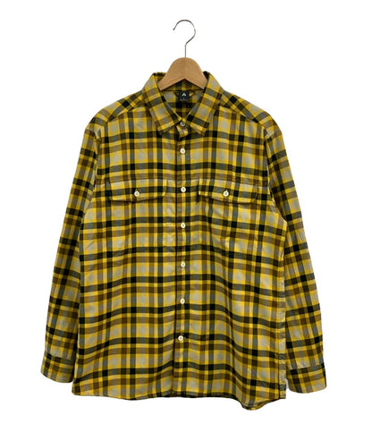 美品 モンベル 長袖シャツ チェック柄 メンズ SIZE L (L) mont-bell