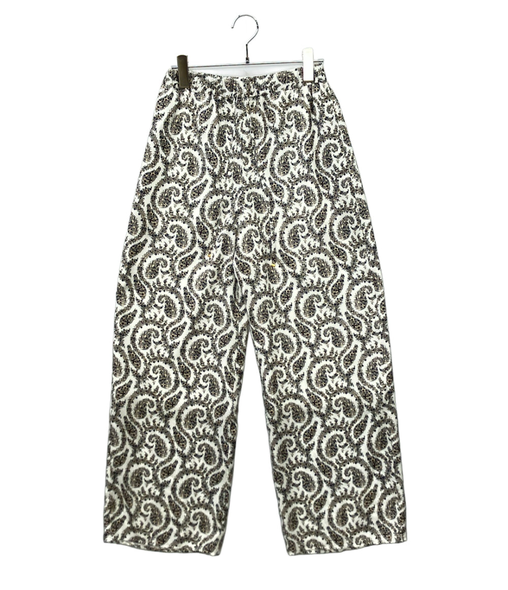 美品 ANAYI ペイズリーデシンイージーパンツ レディース SIZE 36 (XS) アナイ