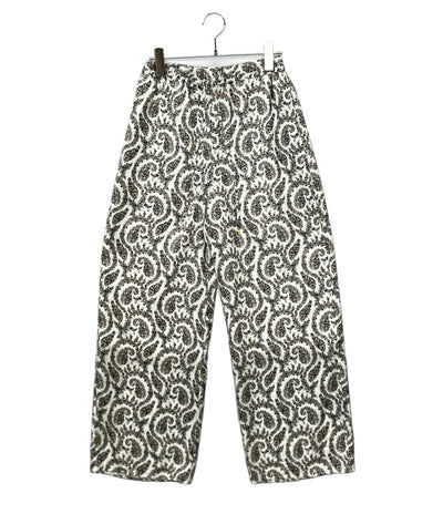 美品 ANAYI ペイズリーデシンイージーパンツ レディース SIZE 36 (XS) アナイ